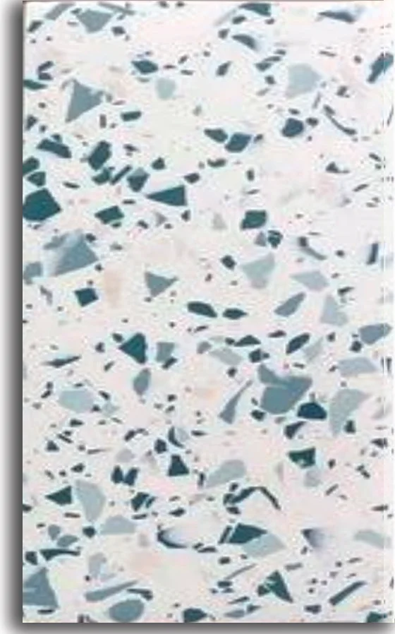 High-strength terrazzo tiles for heavy traffic areas